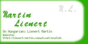 martin lienert business card